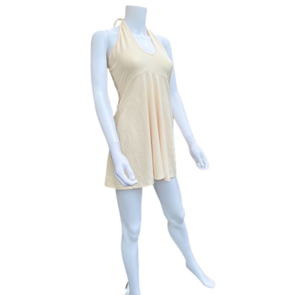 Showpony Ribbed Halter Sundress  